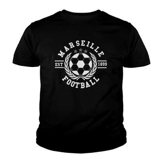 Marseille Soccer Marseille Football Est 1899 Ver2 Youth T-shirt - Thegiftio UK