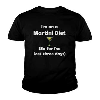 Martini Gift - Martinis Diet Lover Youth T-shirt - Thegiftio UK