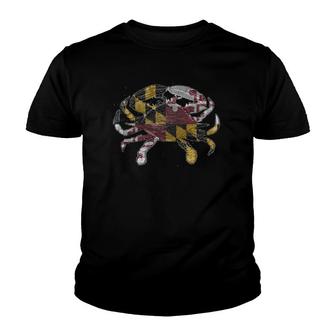 Marylandcrab State Flag Md Youth T-shirt - Thegiftio UK