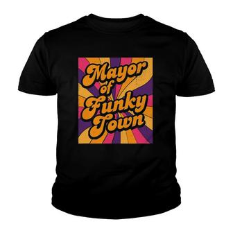 Mayor Of Funky Town 70S Disco 1970S Funk Retro Vintage Youth T-shirt | Mazezy