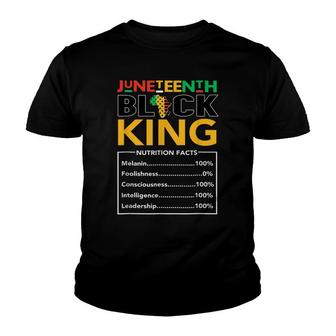 Melanin Dad Fathers Day Men Father Fun Juneteenth Black King Youth T-shirt - Thegiftio UK