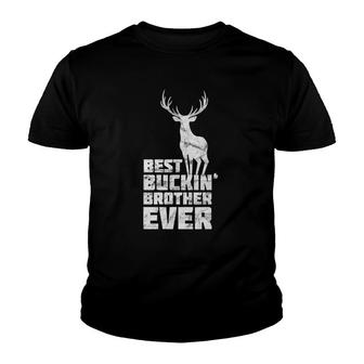 Mens Best Buckin Brother Deer Buck Hunting Bucking Gift Youth T-shirt - Thegiftio UK