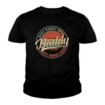 Mens Best Daddy Ever Vintage Retro Funny Gifts Dad Papa Youth T-shirt - Thegiftio UK