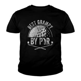 Mens Best Grampy By Par Golf Lover Sports Gift Golf Golfer Youth T-shirt - Seseable