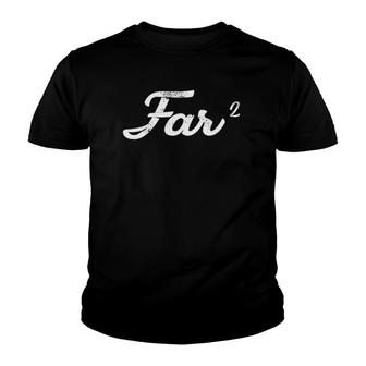Mens Far Squared Farfar Swedish Or Danish Grandpa Funny Math Idea Youth T-shirt - Thegiftio UK