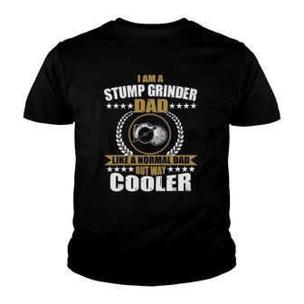 Mens Funny Stump Grinder Dad Arborist Logger Men Youth T-shirt - Thegiftio UK