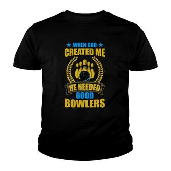 Mens I Am The Best Bowler Funny Bowling Youth T-shirt | Mazezy