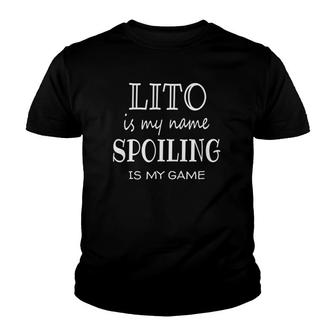 Mens Lito Is My Name Funny Gifts For Spanish Or Mexican Grandpa Youth T-shirt - Thegiftio UK
