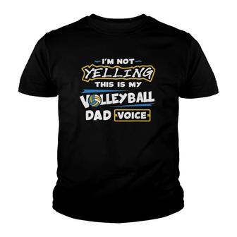 Mens Volleyball Dad Voice Volleyball Training Player Youth T-shirt - Thegiftio UK