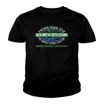 Middle School Teacher 2021 Another School Year Survivor Youth T-shirt - Seseable
