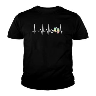 Midwifery Ekg Heartbeat - L And D Nurse Midwife Youth T-shirt | Mazezy