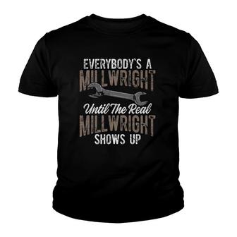 Millwright Image On Back Of Clothing Youth T-shirt - Thegiftio UK