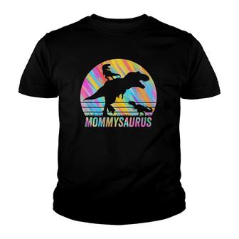 Mommysaurus Dinosaur Vintage Retro 2 Kids Lover Gift Youth T-shirt | Mazezy