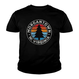 Morgantown West Virginia Wv Vintage Graphic Retro 70S Youth T-shirt | Mazezy