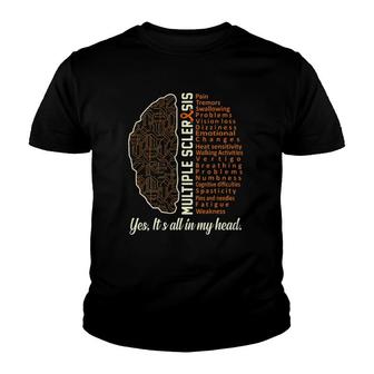 Multiple Sclerosis Facts Ms Awareness Support Graphic Youth T-shirt - Thegiftio UK
