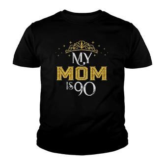 My Mom Is 90 Years Old 1932 90Th Birthday Gift For Mom Youth T-shirt | Mazezy