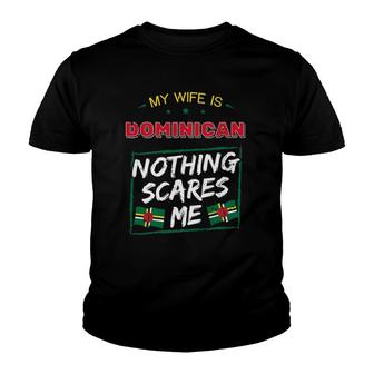 My Wife Is Dominican Dominica Heritage Roots Flag Pride Youth T-shirt - Thegiftio UK