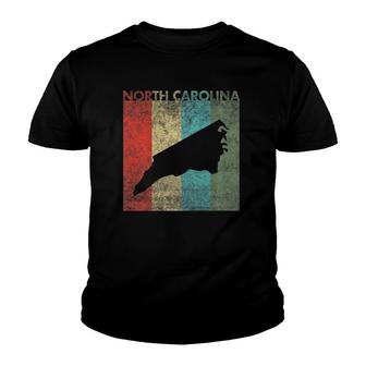 North Carolinamen Women Retro State Home Roots Gifts Youth T-shirt - Seseable