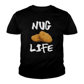 Nug Life Funny Chicken Nuggets Meme V2 Youth T-shirt - Thegiftio UK