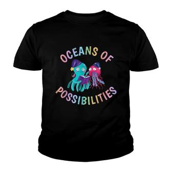 Oceans Of Possibilities Sea Animal Summer Reading 2022 Youth T-shirt - Thegiftio UK