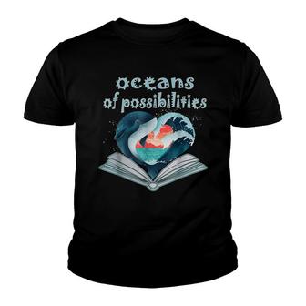 Oceans Of Possibilities Summer Reading 2022 Librarian Youth T-shirt | Mazezy