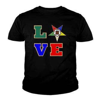 Oes Love Sister Order Of The Eastern Star Gift Youth T-shirt - Thegiftio UK