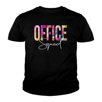 Office Squad Tie Dye Back To School Women Appreciation Youth T-shirt | Mazezy