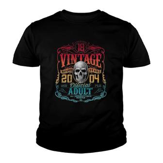 Official Adult Limited Edition 2004 18 Years Old Birthday Youth T-shirt | Mazezy