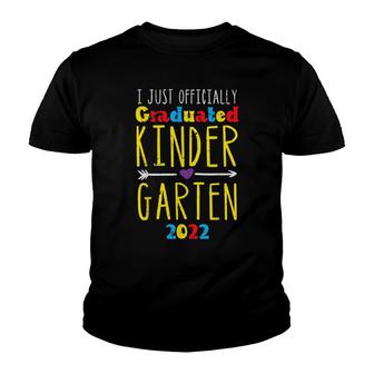 Officially Graduated Kindergarten 2022 Graduation Boys Girls Youth T-shirt - Thegiftio UK