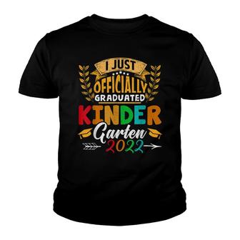 Officially Graduated Kindergarten 2022 Kindergarten Graduate Youth T-shirt - Thegiftio UK