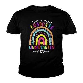 Officially Graduated Kindergarten Class Of 2022 Rainbow Youth T-shirt - Thegiftio UK