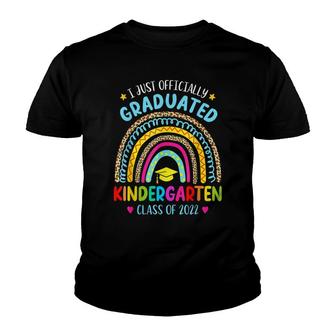 Officially Graduated Kindergarten Rainbow Class Of 2022 Youth T-shirt - Thegiftio UK