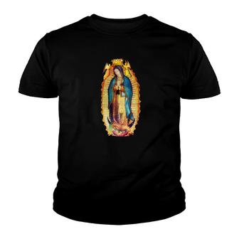 Our Lady Of Guadalupe Catholic Jesus Virgin Mary Youth T-shirt - Monsterry DE
