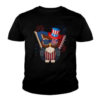 Owl American Flag 4Th Of July Independence Day Owl Lovers Youth T-shirt - Seseable