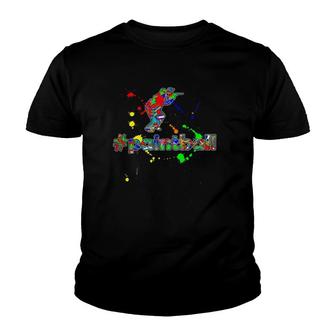 Paintball Splatter Painting Watercolor Paintball Youth T-shirt - Thegiftio UK