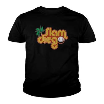 Palm Tree San Diego Baseball Grand Slam Youth T-shirt - Thegiftio UK
