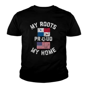 Panama Soccer My Roots My Home Vintage Flag Fan Youth T-shirt - Thegiftio UK