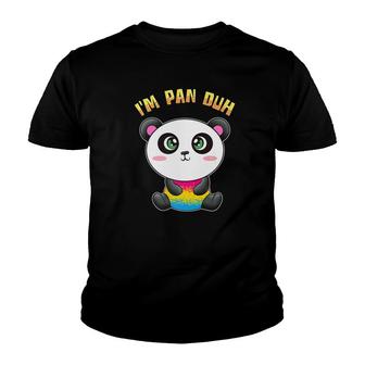 Pansexual Im Pan Duh Panda Bear Gay Pride Lgbtq Youth T-shirt - Monsterry AU