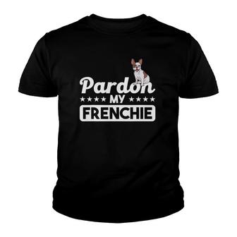 Pardon My Frenchie For French Bulldog Moms & Dads Youth T-shirt | Mazezy