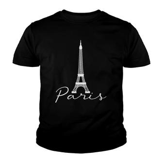 Paris Eiffel Tower France Vacation Love Youth T-shirt - Thegiftio UK