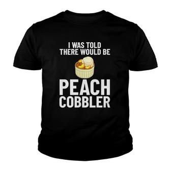 Peach Cobbler Recipe Fresh Vegan Pie Youth T-shirt - Thegiftio UK