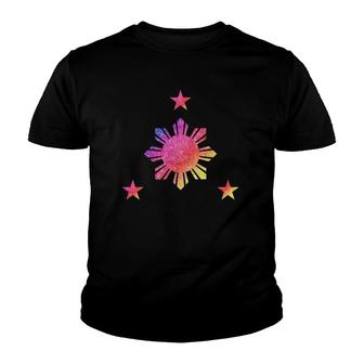 Philippines 3 Star And Sun Rainbow Filipino Flag Youth T-shirt - Thegiftio UK