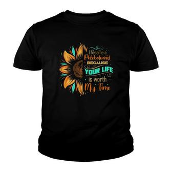 Phlebotomist Sunflower Phlebotomy Technician Youth T-shirt - Thegiftio UK