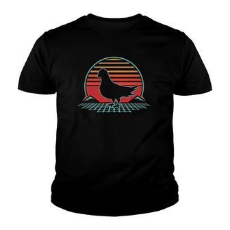Pigeon Retro Vintage 80S Style Bird Lover Gift Youth T-shirt | Mazezy