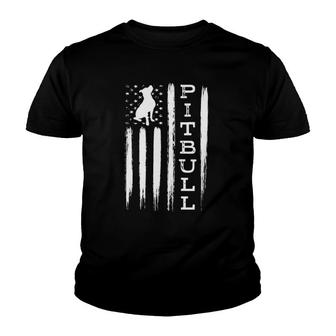 Pitbull American Flag - Pit Bull Mens Womens Youth T-shirt - Thegiftio UK