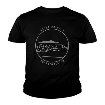 Places Around The World Table Mountain Cape Town Youth T-shirt - Thegiftio UK