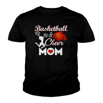 Play Basketball And Cheer Mom High School Player V2 Youth T-shirt - Thegiftio UK