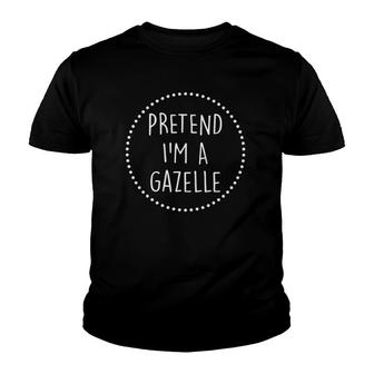 Pretend Im A Gazelle Halloween Costume Youth T-shirt | Mazezy DE