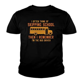 Proud Im The Bus Driver Funny School Bus Driver Youth T-shirt - Seseable