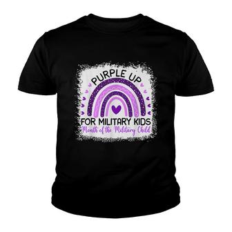 Purple Up For Military Kids Cool Month Of The Military Child Youth T-shirt - Seseable